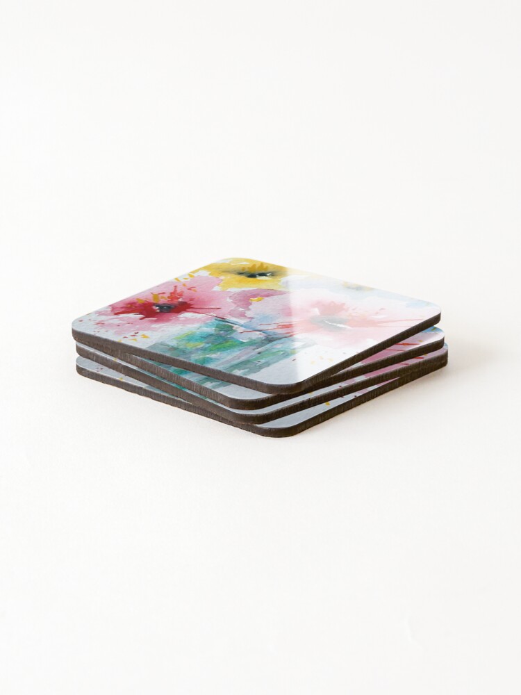 Thumbnail 4 of 5, Coasters (Set of 4), Springtime designed and sold by PatEll.
