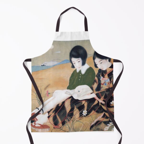 Item preview, Japanese Vintage Art (2 Girls On A beach) designed and sold by Pendy777.