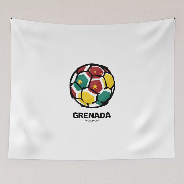 Item preview, Grenada Football Country Flag designed and sold by KewaleeTee.