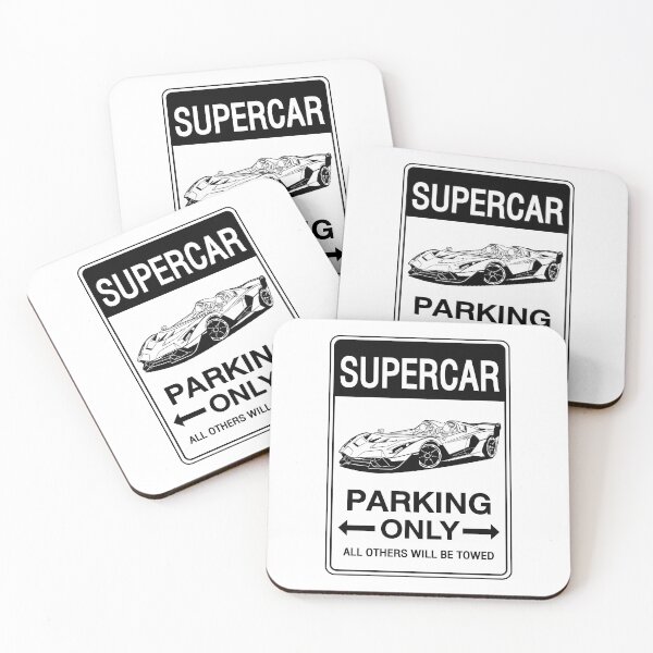 Item preview, Señal de estacionamiento Supercar Only_03 designed and sold by srattha.
