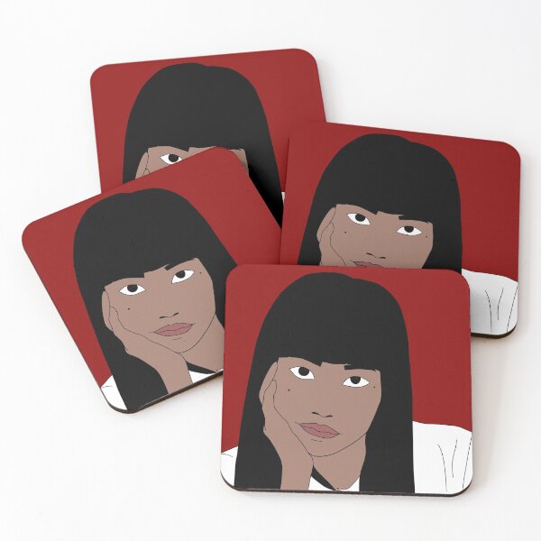 Item preview, Girl from Nowhere Nanno Coloured Line Art (Dark Red) designed and sold by jocelapng.