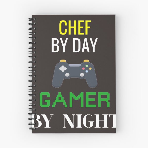 Item preview, Chef By Day, Gamer By Night Gaming Controller White Text - Unique Gift For Starting A New Job  | Chef shirt | Chef T-Shirt designed and sold by chefstores.