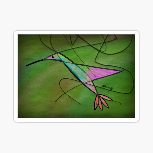 Crossing Lines 26 - The Hummingbird Sticker