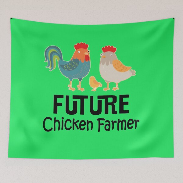 Item preview, future chicken farmer designed and sold by whatsyokidswear.