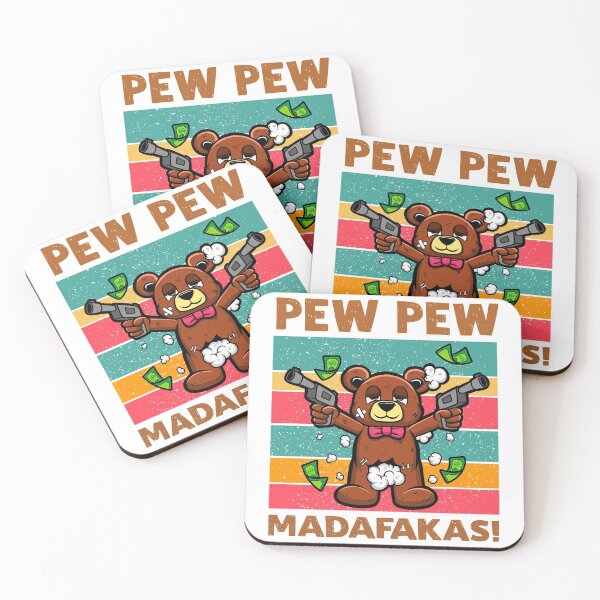 Item preview, Pew Pew Madafakas a funny and crazy gangster bear with guns designed and sold by Trenddesigns24.