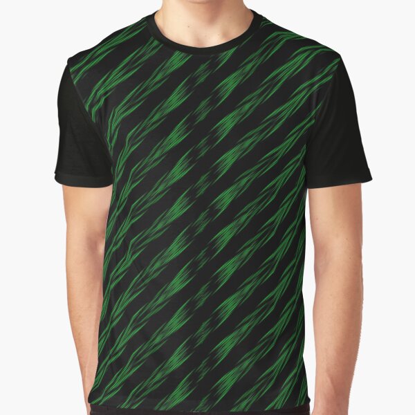 Ancient Batik Motif - Green Graphic T-Shirt