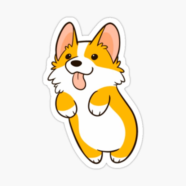 Corgi Honig Sticker