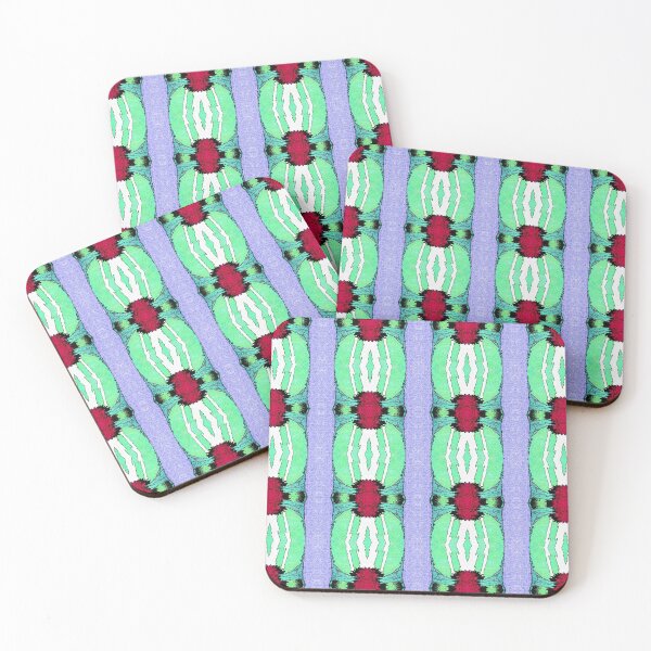 Item preview, Happy on a Beach Purple Green Red Pattern designed and sold by Sector18.