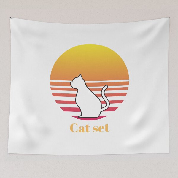 Item preview, T-shirt, cat set, lying cat solei. designed and sold by NOURnina.