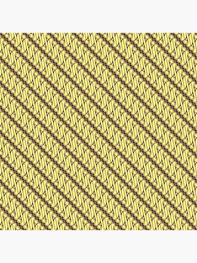 Thumbnail 3 of 3, Sticker, Batik Parang - Pale Brown designed and sold by Vk91.