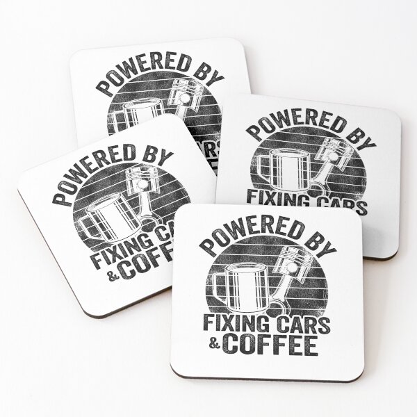 Item preview, Powered By Fixing Cars & Coffee Funny Mechanic designed and sold by Stronzi.