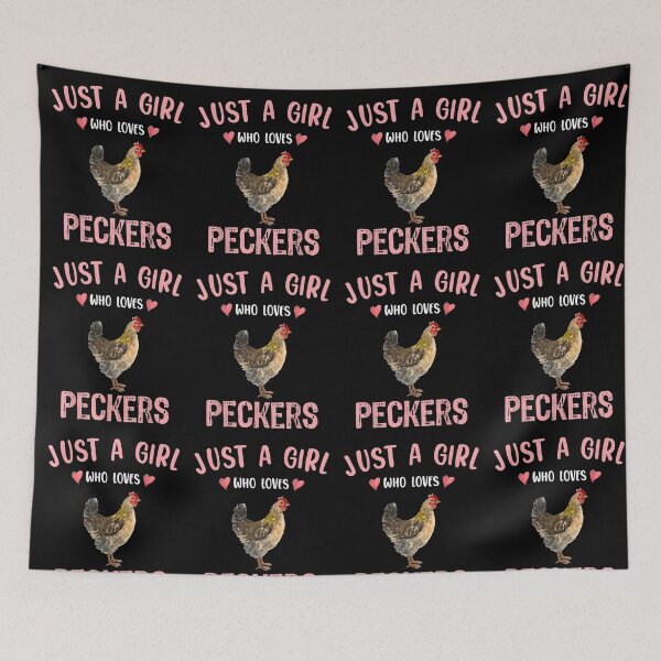 Item preview, Just Girl Loves Peckers Shirt, Funny Chicken, Chicken designed and sold by musgroveart.