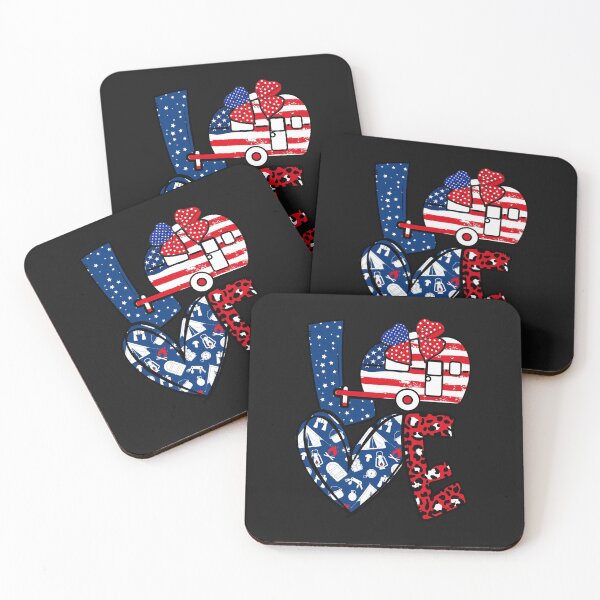 Item preview, Camping Girl Love Sign usa Independence Day designed and sold by WaveOcean123.