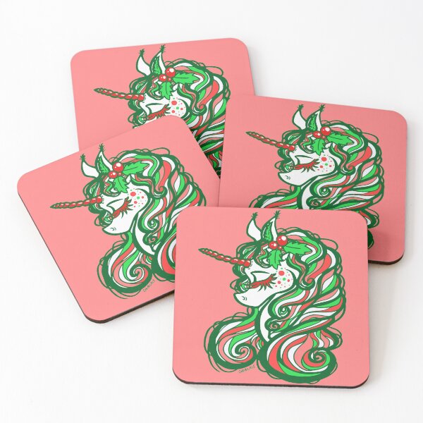 Item preview, Holly Jolly Unicorn designed and sold by JanGrackle.