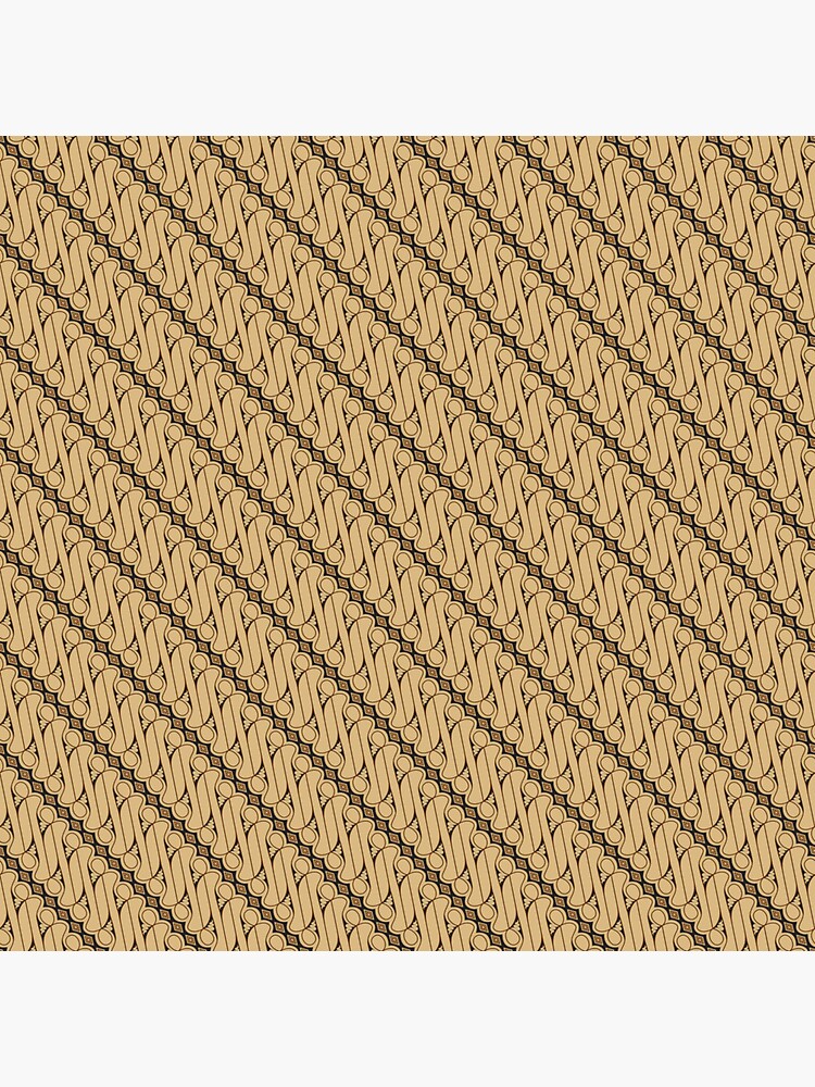 Thumbnail 3 of 3, Sticker, Batik Parang - Brown designed and sold by Vk91.