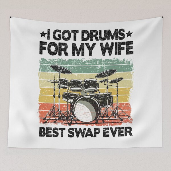 Item preview, I Got Drums For My Wife Funny Drummer Dad Gift designed and sold by Stronzi.