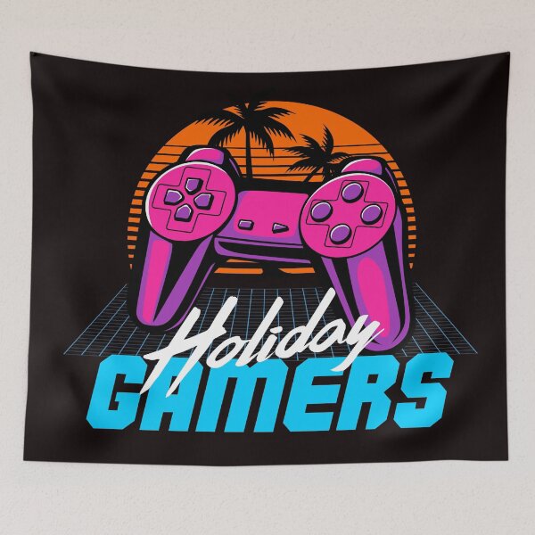 Item preview, Holiday Gamers 80s Retro Graphic designed and sold by Peekonet.