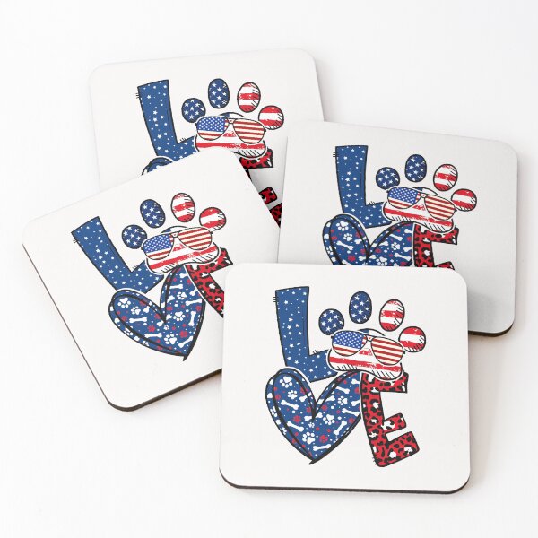 Item preview, Dog Love Sign usa Independence Day designed and sold by WaveOcean123.