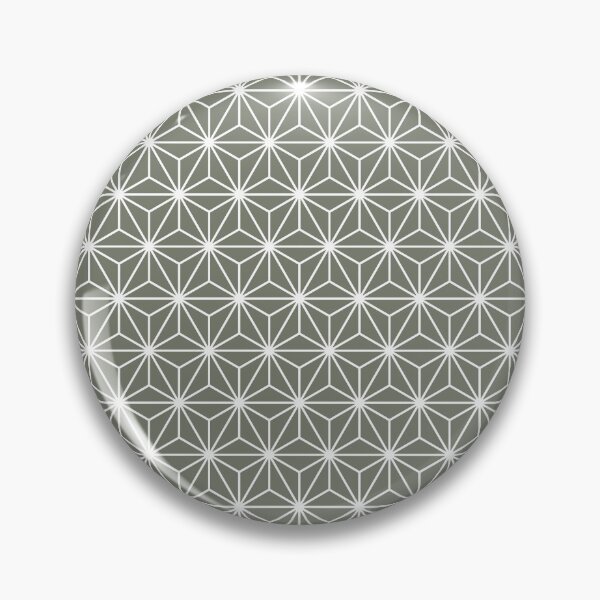 Item preview, Yamabato-iro  Green White Asanoha - Japanese Traditional Pattern designed and sold by KinitaDesign.