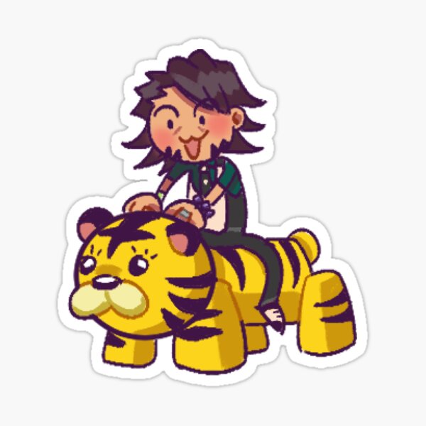 Tigre d'équitation Sticker