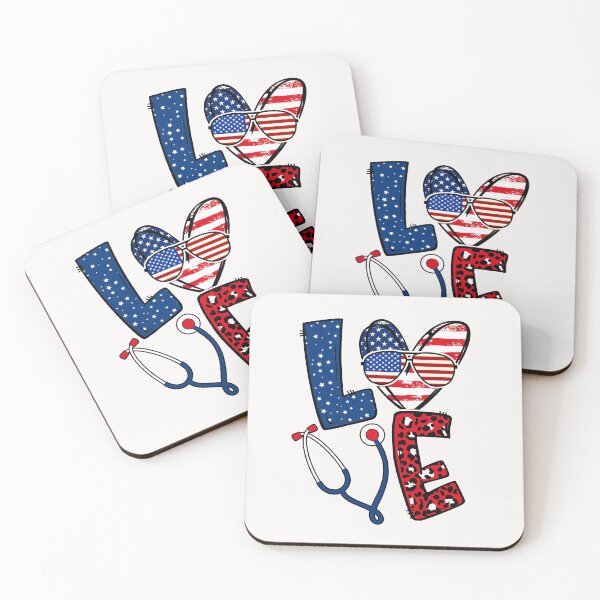 Item preview, Nurse Love Sign usa Independence Day designed and sold by WaveOcean123.