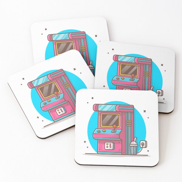 Item preview, Arcade Machine with Soda Icon Illustration designed and sold by Peekonet.