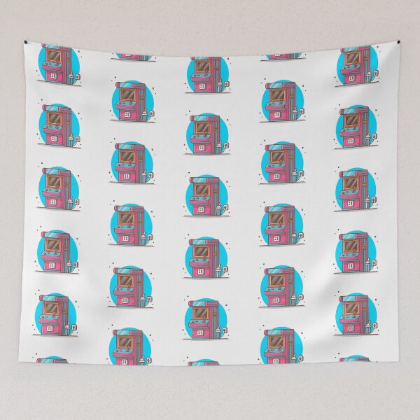 Item preview, Arcade Machine with Soda Icon Illustration designed and sold by Peekonet.