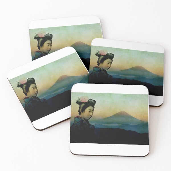 Item preview, Japanese Vintage Art (Woman And Mount Fuji) designed and sold by Pendy777.