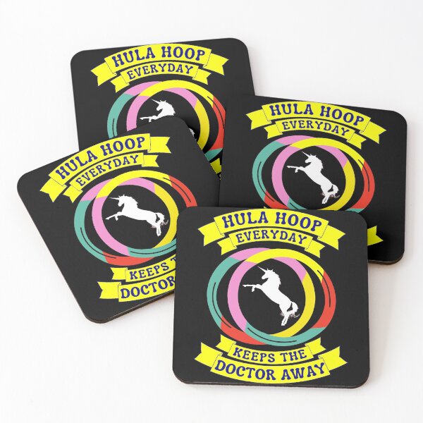 Item preview, Copy of hula hoop Everyday Keeps The Doctor Away - Unicorn designed and sold by Luna Garcia.