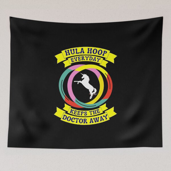 Item preview, Copy of hula hoop Everyday Keeps The Doctor Away - Unicorn designed and sold by Luna Garcia.