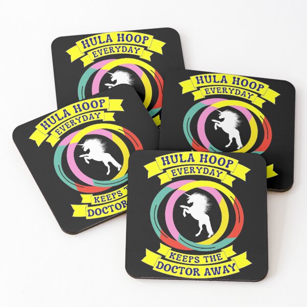 Item preview, Copy of hula hoop Everyday Keeps The Doctor Away - Unicorn designed and sold by Luna Garcia.