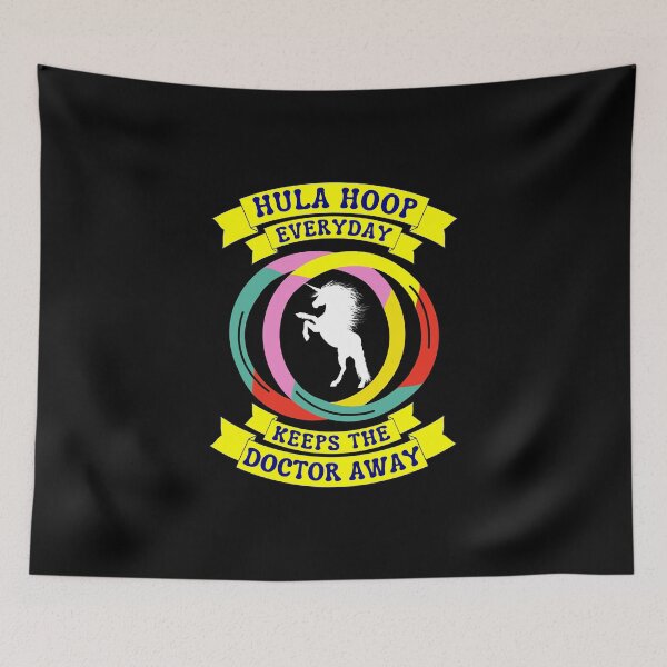 Item preview, Copy of hula hoop Everyday Keeps The Doctor Away - Unicorn designed and sold by Luna Garcia.