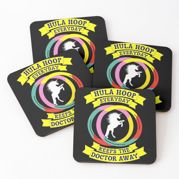 Item preview, Copy of hula hoop Everyday Keeps The Doctor Away - Unicorn designed and sold by Luna Garcia.