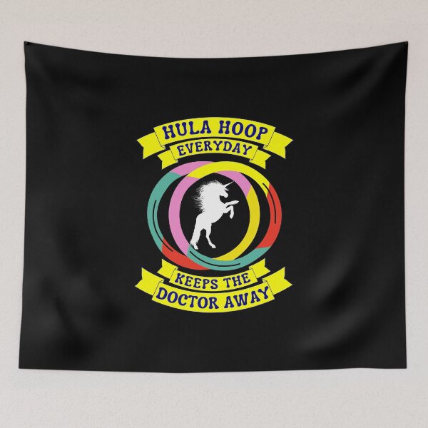 Item preview, Copy of hula hoop Everyday Keeps The Doctor Away - Unicorn designed and sold by Luna Garcia.
