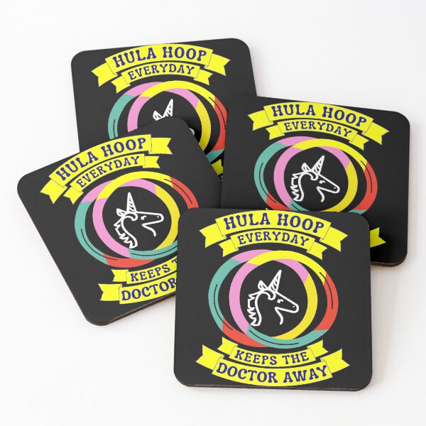 Item preview, Hula-Hoop Everyday Keeps The Doctor Away - Unicorn designed and sold by Luna Garcia.