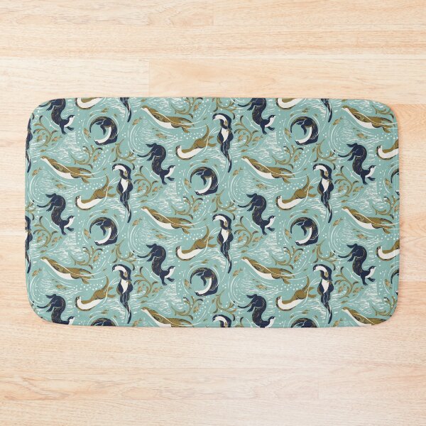Item preview, Playful Otters - Turquoise designed and sold by appleyards.