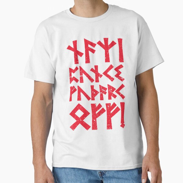 Vista previa del artículo con la obra «¡Fuera Futhark de los punks nazis!», diseñado y vendido por MStyborski.