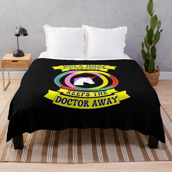 Item preview, Hula-Hoop Everyday Keeps The Doctor Away - Unicorn designed and sold by Luna Garcia.