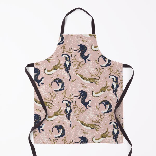 Item preview, Playful Otters - Pink designed and sold by appleyards.