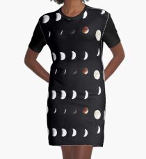 Supermond Mondfinsternis T-Shirt Kleid