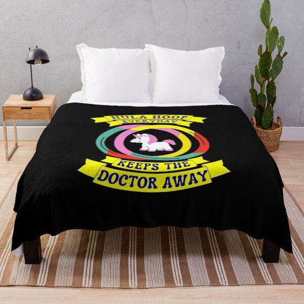 Item preview, Hula-Hoop Everyday Keeps The Doctor Away - Unicorn designed and sold by Luna Garcia.