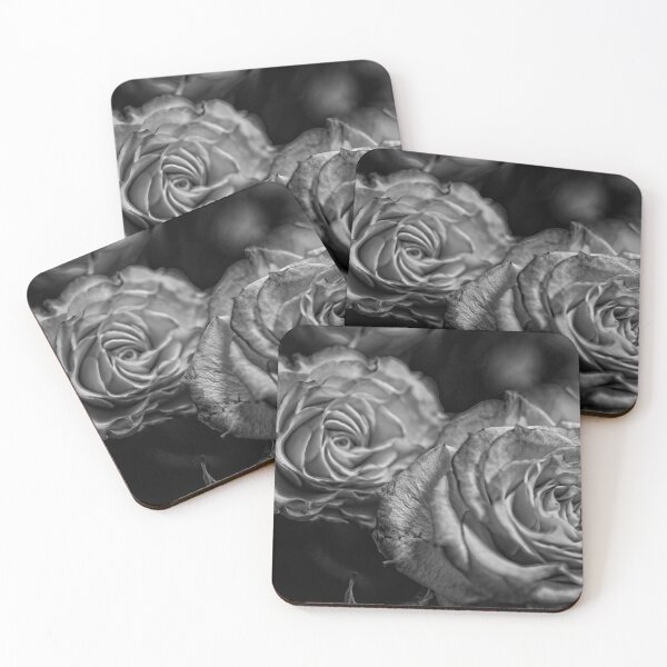 Item preview, Black and White Tea Roses designed and sold by bloomingvine.