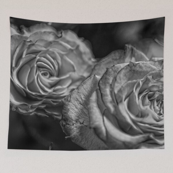 Item preview, Black and White Tea Roses designed and sold by bloomingvine.