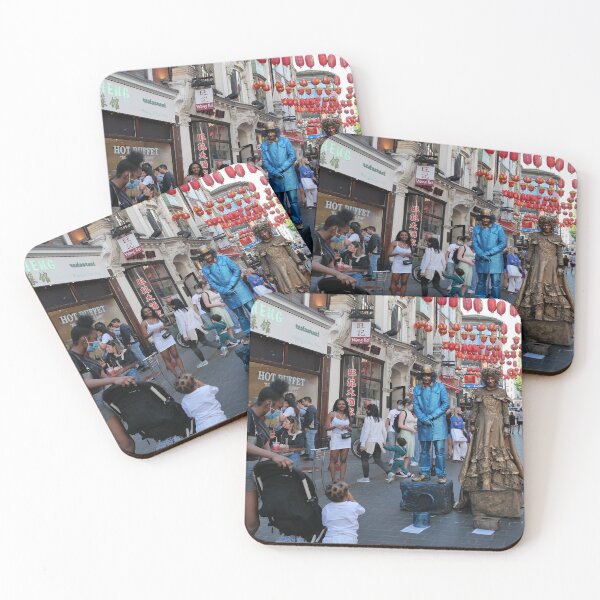 Item preview, Little kid admiring the street performers in London. designed and sold by santoshputhran.