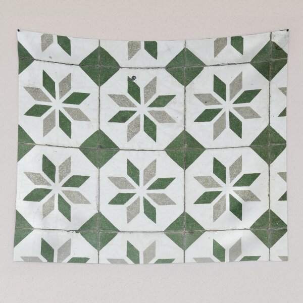Item preview, Sage Green Aesthetic Geometric Tile Pattern designed and sold by LemonCinammon.