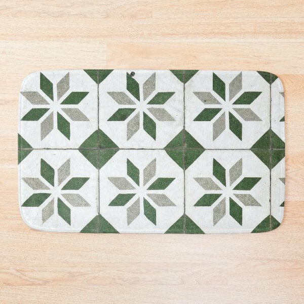 Item preview, Sage Green Aesthetic Geometric Tile Pattern designed and sold by LemonCinammon.