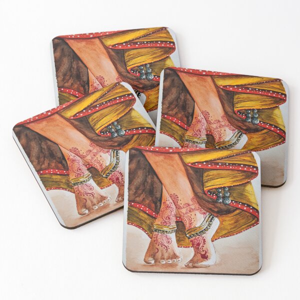 Item preview, Watercolour Indian Tradition Women Tribal tattoo Art designed and sold by rohanch24.