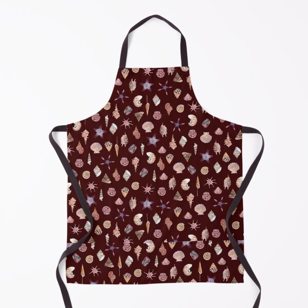 Item preview, SEASHELL PATTERN - maroon designed and sold by BEATRIZ ABAITUA.
