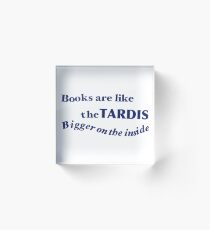 Books, Bigger on the inside Acrylic Block