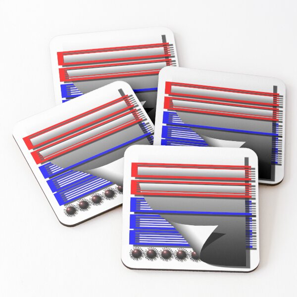 Item preview, Lattice, Corona, (337) (red, blue,) Decorative, Digital, Colorful, Abstract, designed and sold by Paszkan.